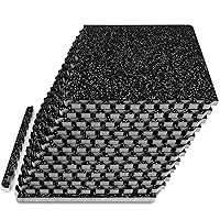 ProsourceFit Rubber Top Exercise Puzzle Mat, EVA Foam Interlocking Tiles for Home Gym Protective Flooring for Equipment and Workouts