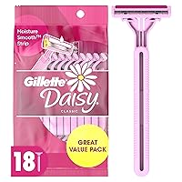 Venus Daisy Classic Disposable Razors for Women, 18 Count, Hair Removal for Women