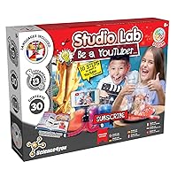 Science4you Be a Youtuber Starter Kit for Kids +8 - Create your Channel, Make 13 Experiments for Kids, Chemistry Set: Volcano and Explosive Experiments, Science Lab + Toys + Games for Kids Age 8