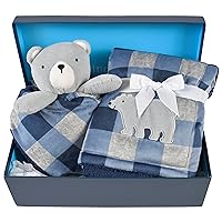 Gerber Unisex Baby 2-Piece Blanket Gift Set Bear One Size