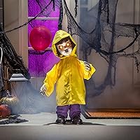 Fun Express Standing Doll in Raincoat Halloween Decoration