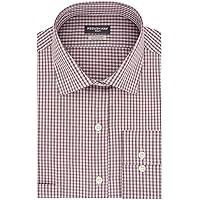 Men's Dress Shirt Regular Fit Flex Collar Check