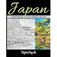 Japan Grayscale Coloring Book: Adult Coloring Book with Beautiful Images from Japan.