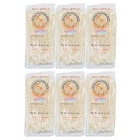 Pho Rice Stick Noodles, 1mm width, 16 Ounce Each, Pack of 6