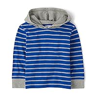 The Children's Place baby boys Stripe Long Sleeve Hoodie Fashion Shirt