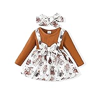 Newborn Infant Baby Girl Dress Clothes Outfits Top Romper Overalls Dresses Suspender Skirt Set Gifts for Girls