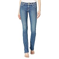HUDSON Women's Beth Mid Rise, Baby Bootcut Jean with Back Flap Pockets