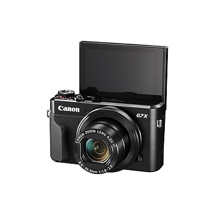 Canon PowerShot Digital Camera [G7 X Mark II] with Wi-Fi & NFC, LCD Screen, and 1-inch Sensor - Black, 100-1066C001