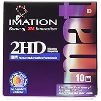 3.5 Inch Floppy Diskettes, IBM-Formatted, DS/HD, 10/Box