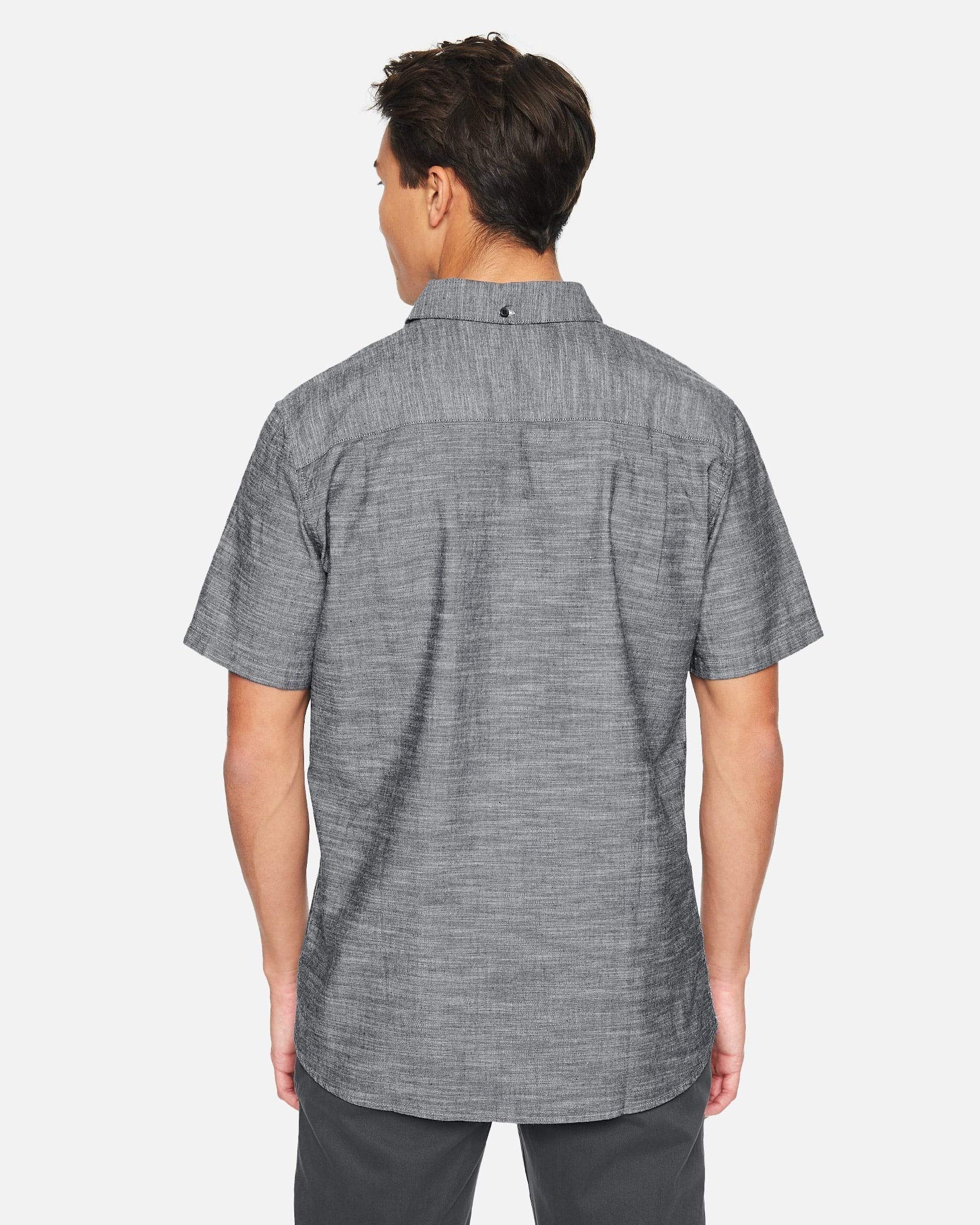 Hurley Men's One and Only Textured Short Sleeve Button Up