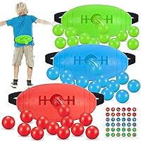 Duckura Outdoor Games Toy for Kids Adults, Birthday Party Games, 3 Pack Shaking Swing Balls Game with 36 Balls, Fun Indoor Outside Family Carnival Yard Camping Beach Sport Games for 5-12+ Year Teens