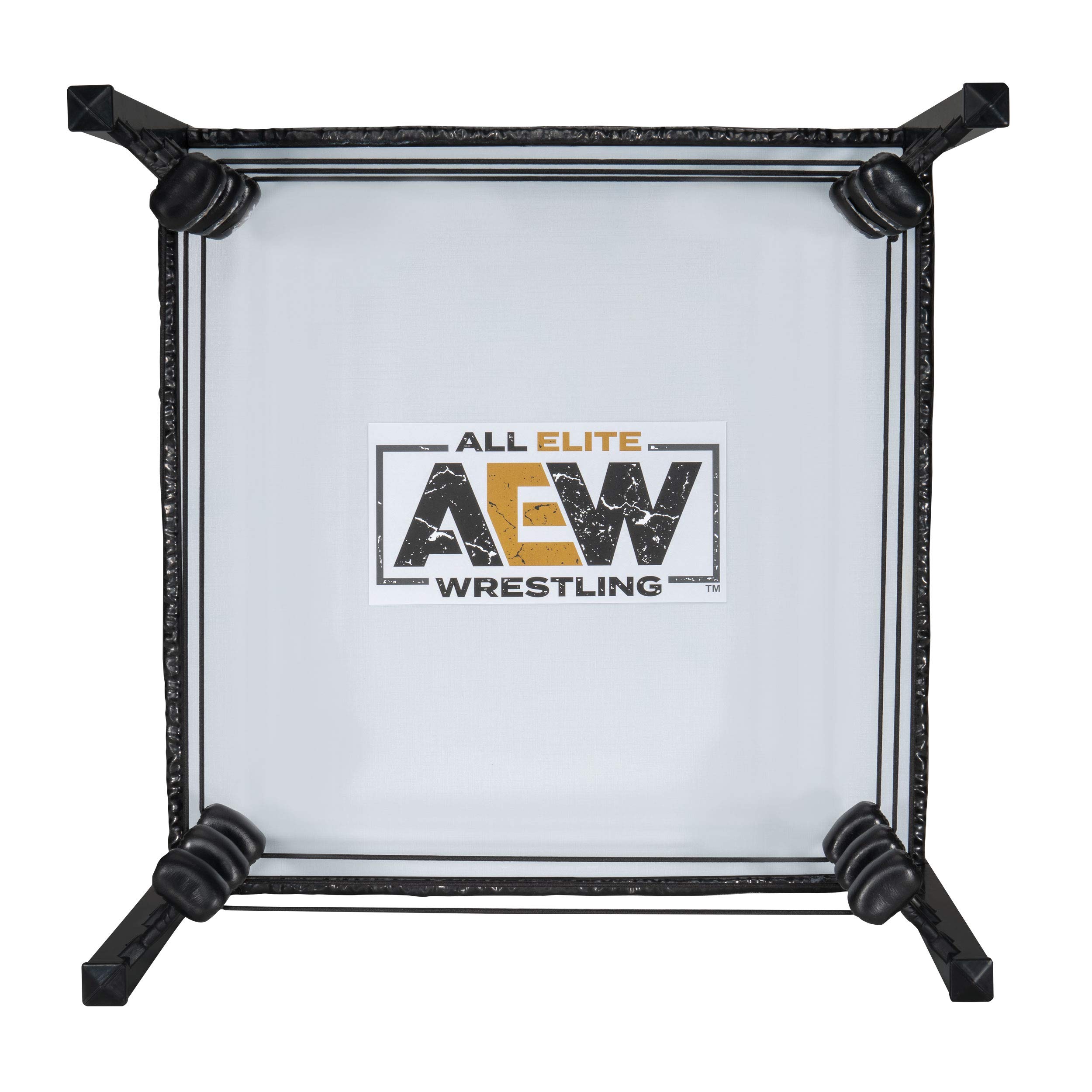 All Elite Wrestling Unrivaled Collection Action Ring - Authentic Action Ring, with Flexible Tension Ring Ropes