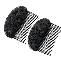 Healtheveryday2PCS Charming BUMP IT UP Volume Inserts Do Beehive hair styler Insert Tool Hair Comb Black/Brown colors for choose Hot (Black)