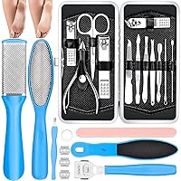 Pedicure Kits - Callus Remover for Feet, (23 in 1) Professional Manicure Set Pedicure Tools Stainless Steel Foot Care, Foot File Foot Rasp Dead Skin for Women Men Home Foot Spa Kit