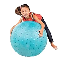 B. toys – Bouncy Ball – Ride On Blue Hopper Ball – Sit & Bounce – for Toddlers, Kids – Big Ball for Jumping – Play & Exercise – Air Pump – Pouncy Bouncy Ball – 3 Years +