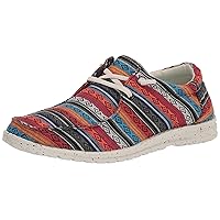 ROPER Womens Hang Loose Southwest Slip On Flats Casual - Multi, Red