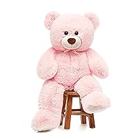 36 inch Big Teddy Bear Cute Giant Stuffed Animals Soft Plush Bear for Girlfriend Kids, Pink