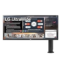 LG 34WP580-B 34 Inch 21:9 UltraWide Full HD (2560 x 1080) IPS Monitor with Ergo Stand (Extend/Retract/Swivel/Height/Tilt) HDR10, AMD FreeSync, 3-Side Virtually Borderless Display (Renewed)