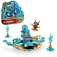 NINJAGO NYA’s Dragon Power Spinjitzu Drift 71778 Creative Blue Ninja Toy, Gift Idea for 6 Year Old Boys and Girls, Interactive Spinning Toys, Includes NYA Minifigure