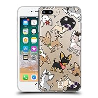 Head Case Designs Chihuahua Dog Breed Patterns Soft Gel Case and Matching Wallpaper Compatible with Apple iPhone 7 Plus/iPhone 8 Plus