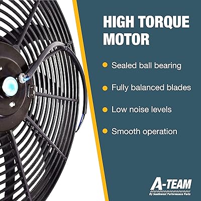 Mua A-Team Performance - 130031 Electric Radiator Cooling Fan - Cooler  Heavy Duty Wide Curved - 10 S Blades 12V 3000 CFM Reversible Push or Pull  with Mounting Kit Black 16 Inches