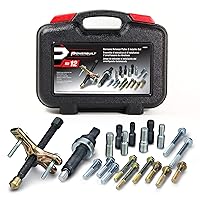 Harmonic Balancer Puller and Installer Tool Set, Install and Remove Kit, Cars and Light Trucks, Storage Case - 648637