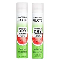 Fructis Volumizing Invisible Dry Shampoo, Melon-Tini, 4.4 Oz,, 2 Count (Packaging May Vary)