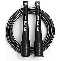 EliteSRS 10 Foot Outdoor Rated 5Mm Pvc, Boxer Jump Rope 3.0 with Smooth Action Polymer Handles and Ergonomic Slip-Resistant Dimpled Grips
