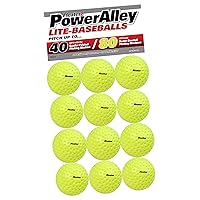 Heater [12 Pack] Sports PowerAlley 80 MPH Lite Balls & Trend Sports Sandlot 40 MPH Lite Balls Sports & Trend Sports Pitching Machines