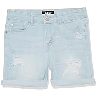 DKNY Girls' Classic 5-Pocket Denim Shorts