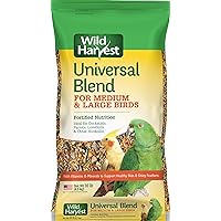 Wild Harvest Universal Blend for Medium and Large Birds 10 Pounds, Fortified Nutrition