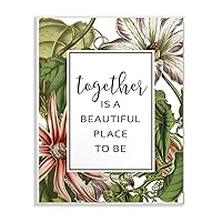 The Stupell Home Decor Collection Together is Beautiful Flowers Wall Plaque, 10 x 15, Multi-Color