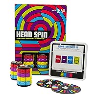 Project Genius Head Spin – Family, Two-Player, Fidget-Spinner Game, Ages 12+, Solve Puzzles and Race to Arrange The Colors on The Spinner, Includes 200 Challenges in 10 Different Puzzle Styles