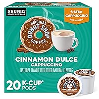 The Original Donut Shop One-Step Cinnamon Dulce Cappuccino, Keurig Single-Serve K-Cup Pods, 20 Count