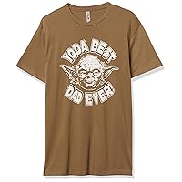 STAR WARS mens Yoda Best Dad T-shirt