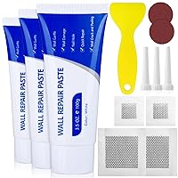 Drywall Repair Kit, 3 Pack Wall Mending Agent with Drywall Patch and Scraper, Premium Spackle Wall Repair Kit Great for Wall Surface Hole, Crack, Fast-Drying Wall Patch Repair Kit with Sandpaper