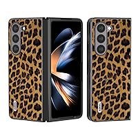 Protective Case Case Compatible with Samsung Galaxy Z Fold 5 5G,Leopard Spots Slim Thin Hard PC Shock Absorption Full Protective Rugged Cove Compatible with Galaxy Z Fold 5 5G Case Shell Cover (Color