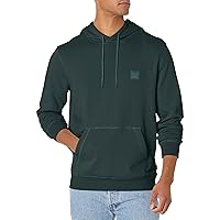 BOSS Men's Patch Logo French Terry Pullover Hooded Cotton Sweatshirt