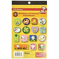 Eureka Back To School Classroom Supplies Seasonal and Holiday Peanuts Sticker Book, 234 pcs