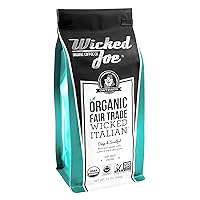 Organic Coffee Wicked Italian Ground, 12 Ounce