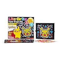 Lite Brite Super Bright HD, Pokemon Edition - Creative Retro Light-Up Screen – Educational Play for Children, Enhances Creativity, Gift for Boys and Girls Ages 6+