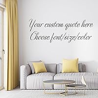 Inspirational Quotes Decals - Wall Decals Stickers Inspirational - Custom Vinyl Large Wall Quote Decal - Quotes Decal for Home Bedroom Living Room Decor Decoration