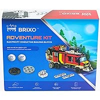 Conductive Chrome-Plated Building Bricks Kit for LegoCity Fire Command Unit. Compatible with 60374 Model- Not Include The LegoSet. Bring Life to Your LegoCity Fire Truck