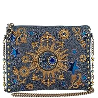 Mary Frances Star Gazer Beaded Celestial Mini Crossbody Handbag, Multi