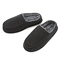 Men's House Slippers, Cozy Non-slip Home Shoes, Warm Comfy Indoor Outdoor Moccasin Slip Ons, Unique Christmas Gifts