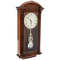 Bulova C4331 Hartwick Chiming Clock, Walnut 29.75 x 14 x 5.5