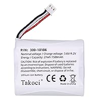 Replacement Battery 300-10186 for ADT Command Smart Security Panel 7500mah 3.6V 27Wh