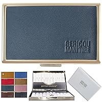 [8 Colors] GC Edelmetall Case compatible with Iqos 3 Heets Duo Iluma one Terea case with genuine leather, Blue