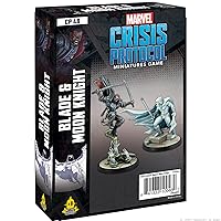 Marvel Crisis Protocol Blade & Moon Knight Character Pack | Miniatures Battle Game for Adults and Teens | Ages 14+ | 2 Players | Avg. Playtime 90 Minutes | Made by Atomic Mass Games