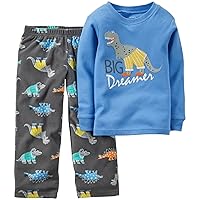 Carter's Little Girls' 2 Piece PJ Set (Toddler/Kid) - Dino